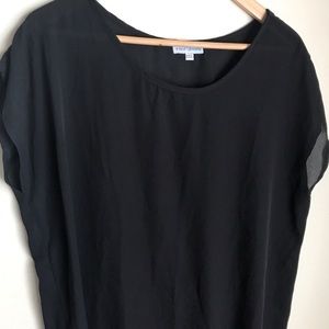 A Dip of Darling Sheer Black Top